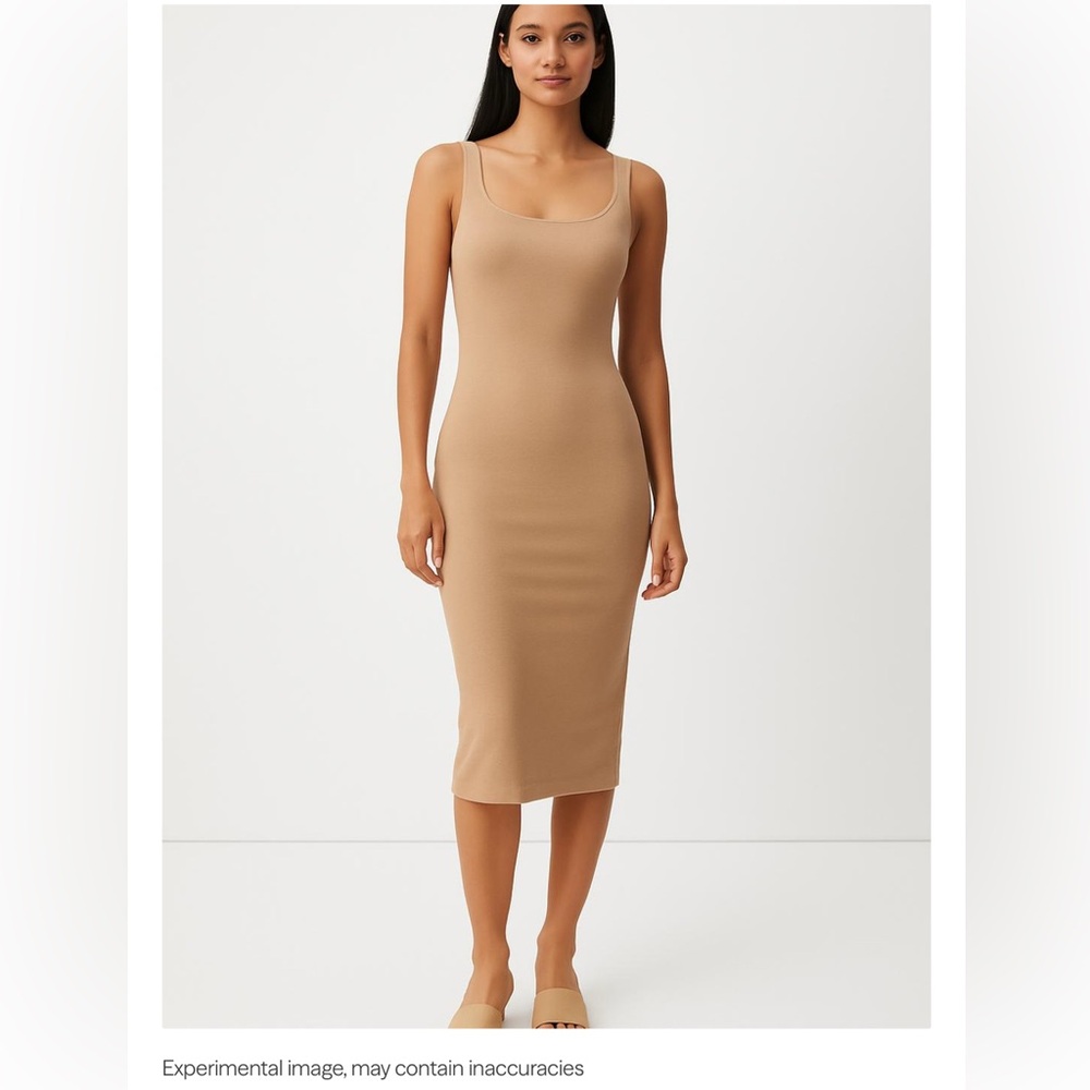 Zara Tan Midi Dress